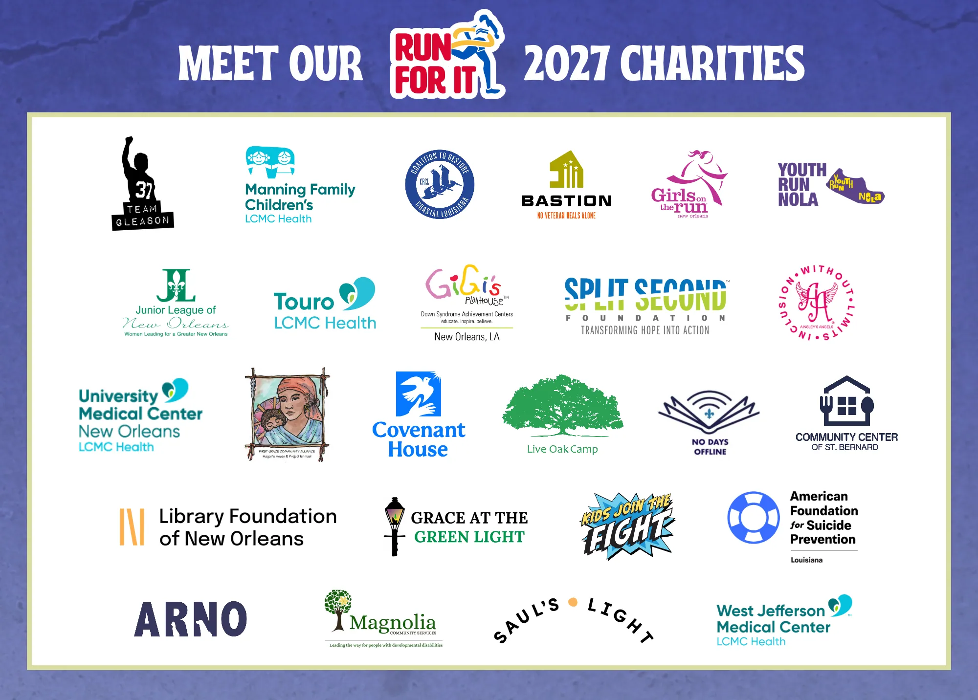 Run for It 2027 nonprofit partners